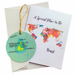 Europe Map Christmas Ornament, Gift, Christmas, Couple Gift, Map, Vacation, Trip, Honeymoon, Travel Gift image 2