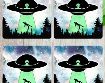 Alien Coaster Set, Brother Alien Gift, Funny Gift, Alien Lover, Birthday Alien Gift Box, Alien Soap Mug, Secret Santa Gift, Coworker gift