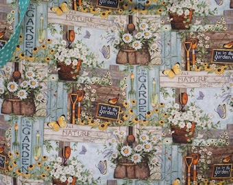 Garden Tote Bag Handmade Shopping Bag Farmer's Market Tote Bag