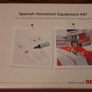 Bernina Sewing Spanish Hemstitcher #47 Use on Bernina Sewing Machines Bernina sewing attachment