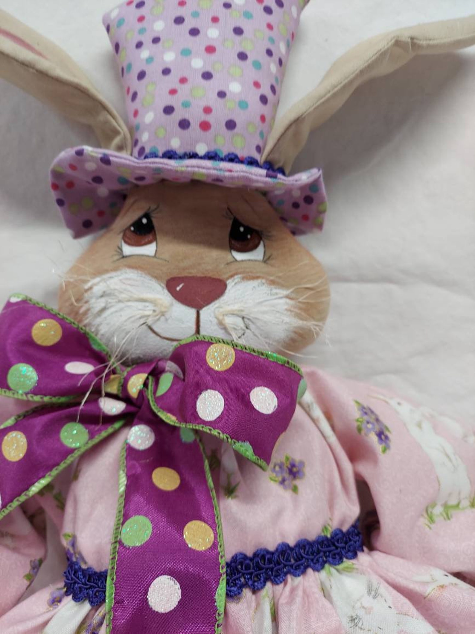 Easter Bunny Spring Rabbit Art Doll Handmade Bunny for Etsy