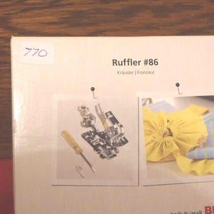 Bernina Sewing Ruffler Attachment #86, Bernina Sewing foot, Ruffler tool for Bernina Sewing Machines