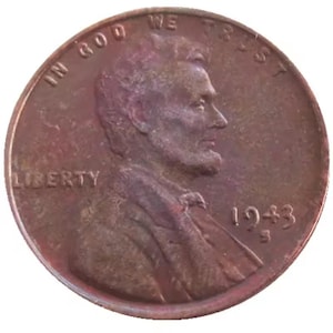 1943 US One Cent Coins – P D S Copy Coin Collection