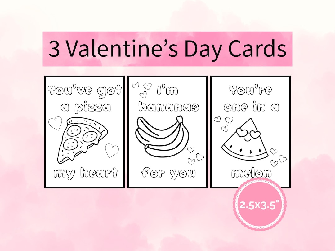 Valentine's Day Coloring Cards | Printable Classroom Activity ...