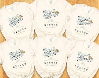 Gepersonaliseerde roadtrip-T-shirt: avontuurshirt voor familievakantie