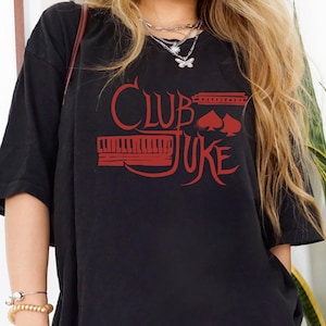 Club Juke Unisex T-shirt, Sinners Movie Shirt, Sinners Movie Fan Art Tee, Smoke Stack Shirt, Vintage Graphic Top, Horror Movie Lover Gift