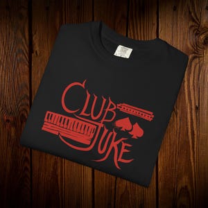 Club Juke Unisex T-shirt, Sinners Movie Shirt, Sinners Movie Fan Art Tee, Smoke Stack Shirt, Vintage Graphic Top, Horror Movie Lover Gift