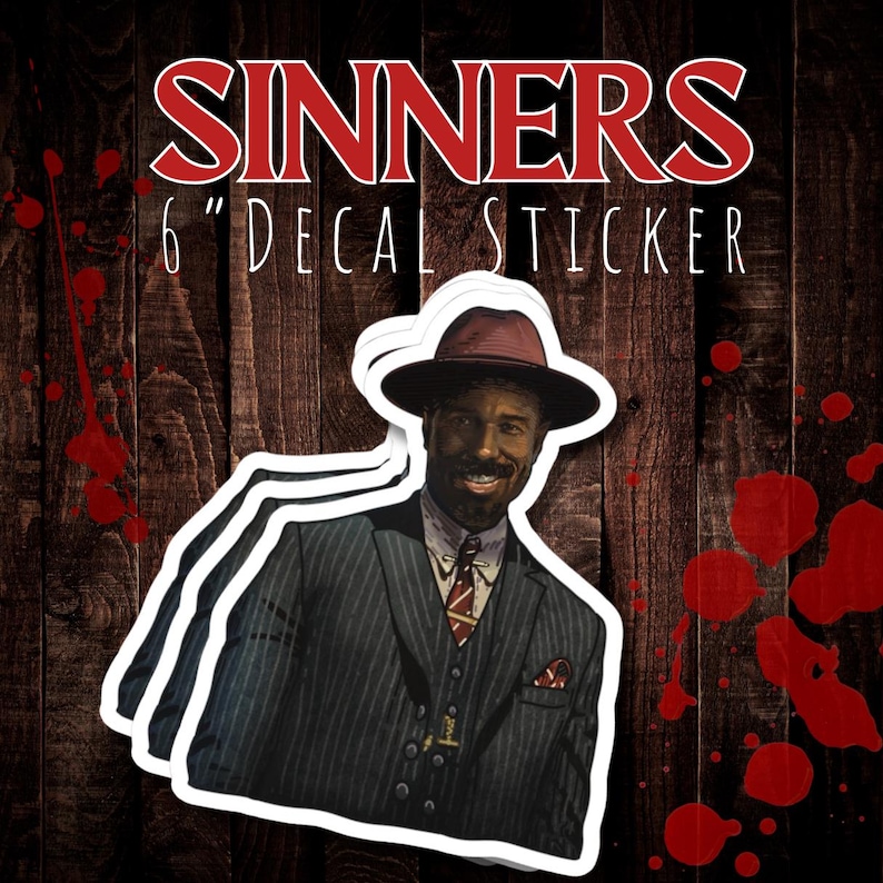 Sinners Movie Sticker Decal: Michael B. Jordan Fan Art - Etsy