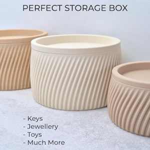 Minimalist Modern Storage Box Catch All Tray in 2 Sizes + 5 Colour Options | Storage Box | Modern Trinket Dish for Scandinavian Decor Lovers