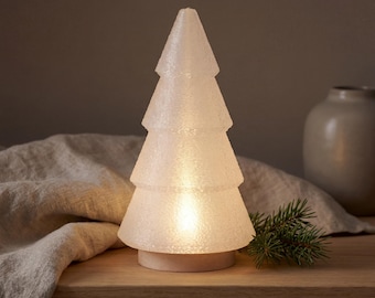 Glowing Christmas Tree Tealight Holder | Simple Minimalistic Scandinavian Decor for Festive Season