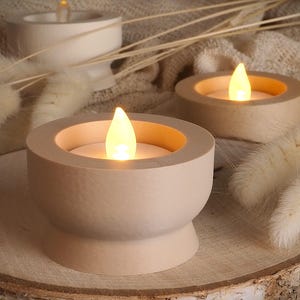 HOURGLASS Warm Cozy Modern Tealight Holders | Tealight Holder | Scandinavian Decor Minimalist Home Styling Gift for Her