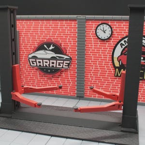 Miniature Car Lift – Garage Diorama Equipment | 1/43 | 1/24 | 1/18 Scale Options