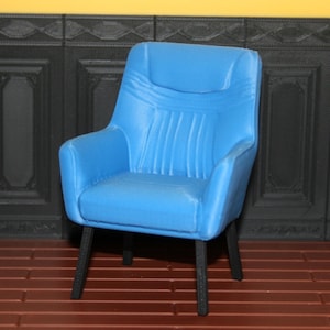 Miniature Chair – Multiple Scale Option, Dollhouse or Diorama Furniture, Classic Interior Accent