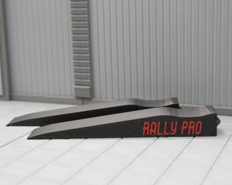 Miniature Car Ramp Rally Pro for Diorama or Dollhouse | 1/18 | 1/12 | 1/10 | 1/9 Scale Options, Custom Color Option