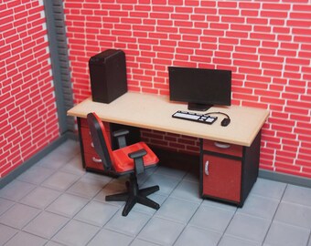 Set Re-Ment Miniature Evangelion Room - Arredamento Casa Delle Bambole In Scala 1:12 - 8 Pezzi