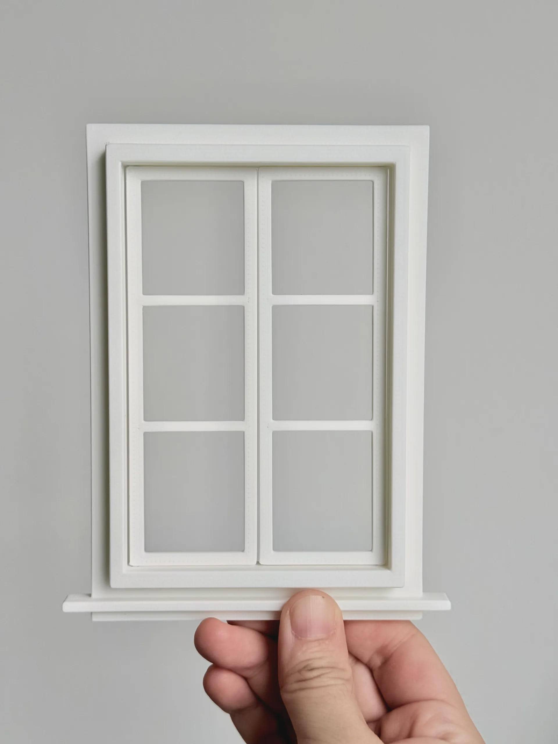 Functional Window for Diorama or Dollhouse | 1/18 | 1/12 | 1/10 | 1/9 ...