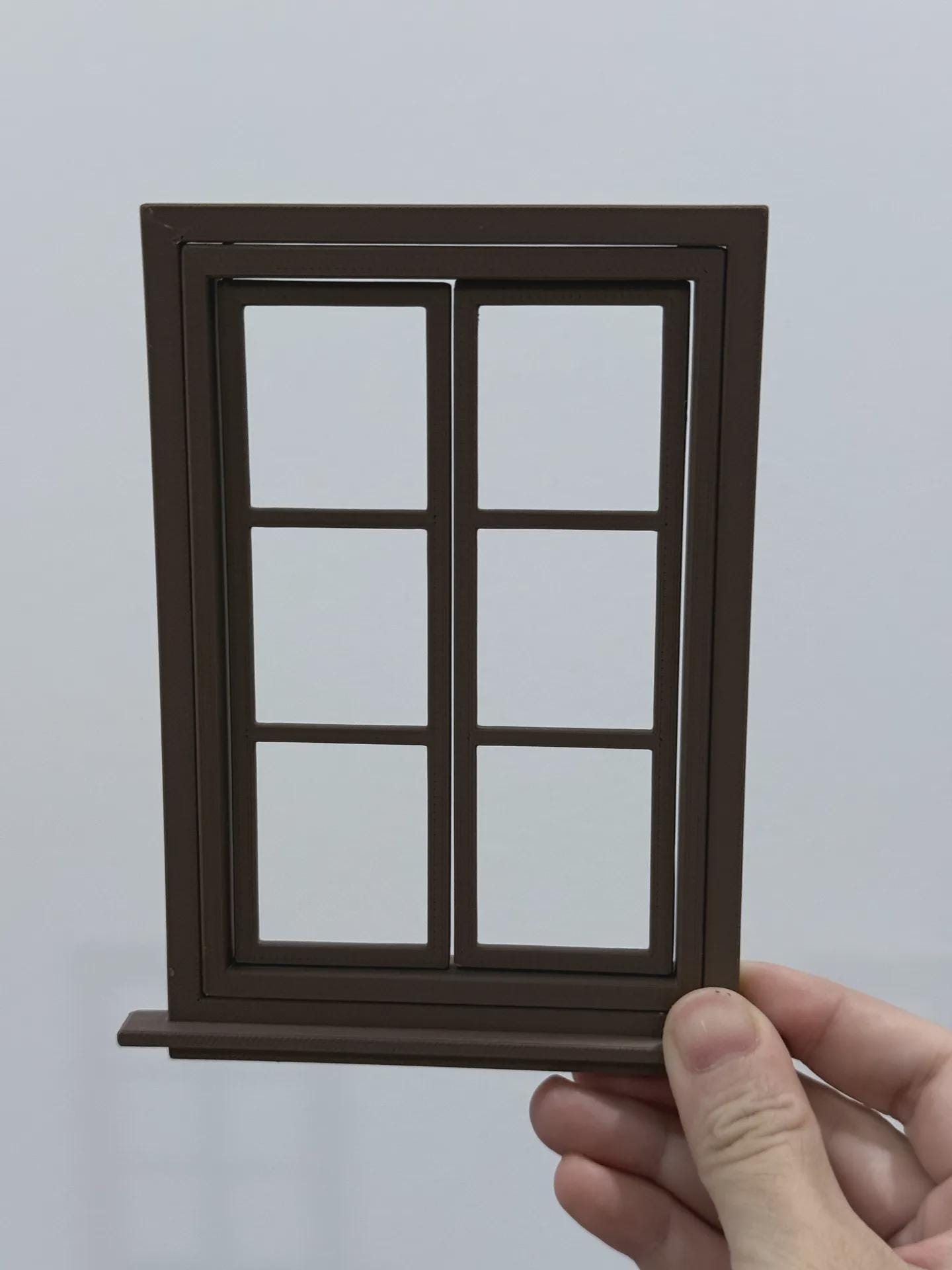 Functional Window for Diorama or Dollhouse | 1/18 | 1/12 | 1/10 | 1/9 ...