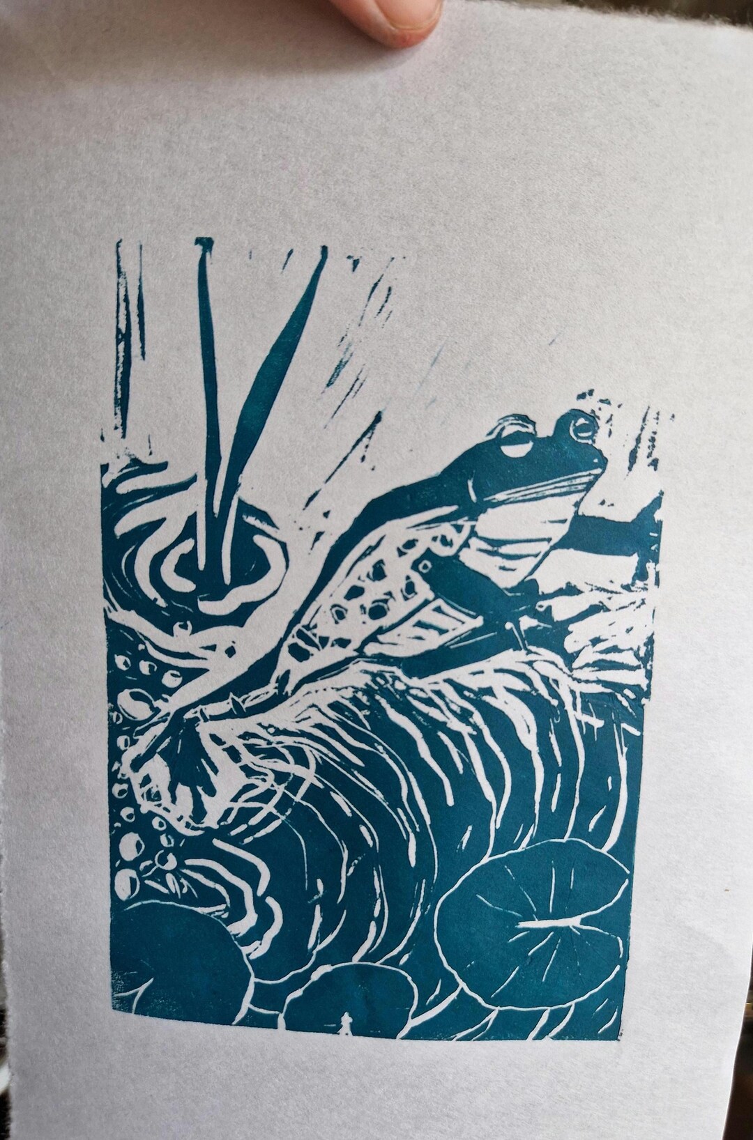 Original Linocut Print 