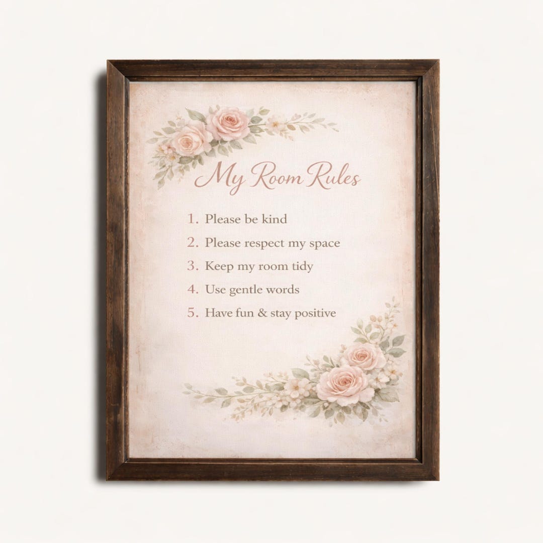 My Room Rules Printable Poster For Girls Bedroom Privacy Teen Decor my-room-rules-printable-poster-for-girls-bedroom-privacy-teen-decor