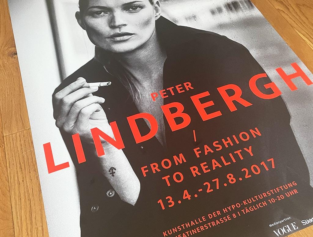 ピーター・リンドバーグ展ポスターI ファッション・トゥ・リアリティI