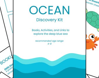 Ocean Discovery Pack | Printable Science + Literacy Activities for Ages 4–8 | Homeschool + Classroom Printable Pack