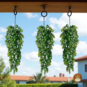 Ramo di vite artificiale sospeso, 76 cm, edera artificiale con 5 rami, foglie rigogliose pendenti per decorazioni da parete per interni ed esterni