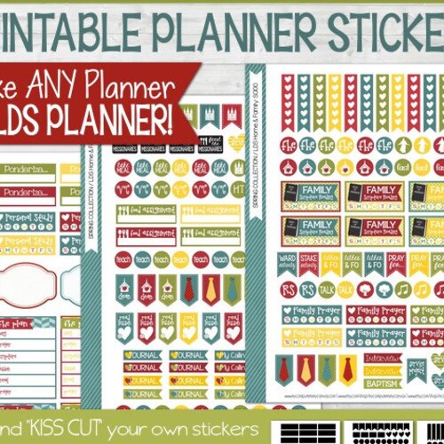 LDS PLANNER Sticker Kit Mormon Mom Home &amp; Family Edition - Etsy
