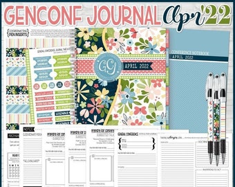 APRIL 2022 General Conference Journal, General Conference Study Journal, General Conference Printables, NOTEBOOK - Instant Download