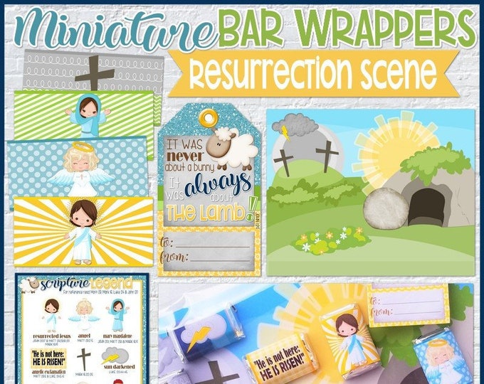 Resurrection MINIATURE BAR Wraps, Easter Basket Stuffer, Easter Gift ...