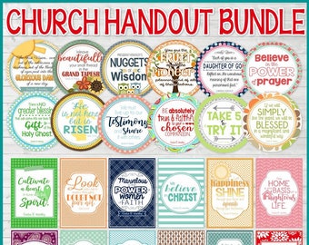 LDS Church Handout Bundle, Lesson Handouts, Young Women, Relief Society, Sunday School, Seminary, LDS Printables - Instant Download by Lisa