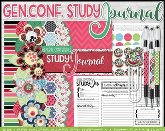 General Conference Journal PRINTABLE, Notebook, Study Journal, Journaling Pages, LDS, Latter-day Saints, GenConf - Instant Download