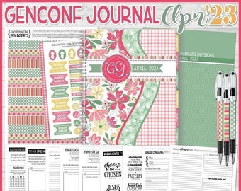 APRIL 2023 General Conference Journal, General Conference Study Journal, General Conference Printables, NOTEBOOK - Instant Download