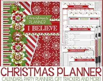 Christmas Planner Kit, Holiday Planning Kit, Gift Planner, Holiday Organizer, Christmas BINDER - PRINTABLE Instant Download