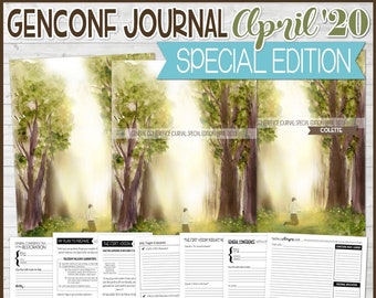 General Conference Journal, Notebook, Study Journal, SPECIAL EDITION APRIL 2020, Bicentennial Year, Restoration - Printable Instant Download