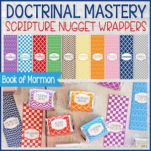 Doctrinal Mastery Nugget Wrappers, Book of Mormon, Seminary Printable, Seminary Handout, LDS Doctrinal Mastery - PRINTABLE Instant Download
