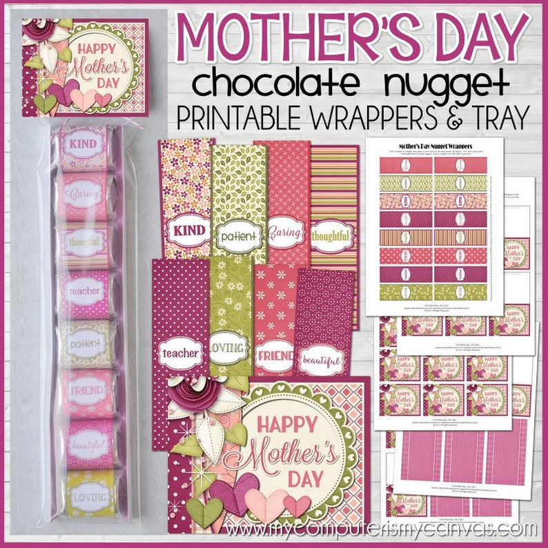 MOTHER'S DAY Chocolate Nugget Wrappers Treat for MOM Etsy