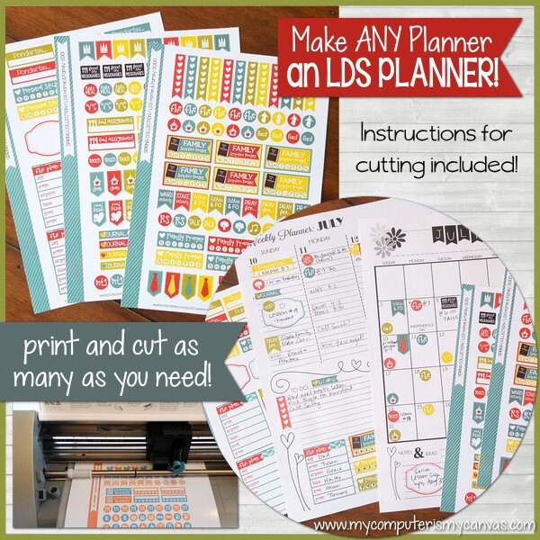 LDS PLANNER Sticker Kit Mormon Mom Home &amp; Family Edition - Etsy