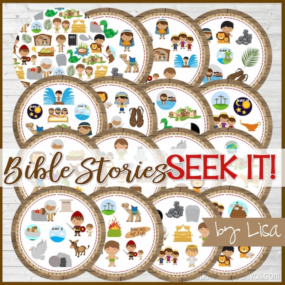 Buy printable bible stories game, bible seek it match game, sunday school  printables, family game night - printable instant download by lisa online  in india - etsy