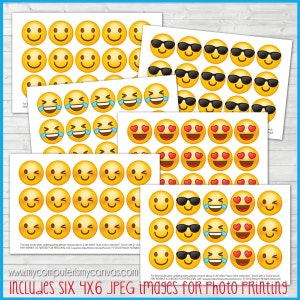 EMOJI BOTTLE CAP Images, Smiley Face, Emoji Party Favor, Don't Worry Be ...