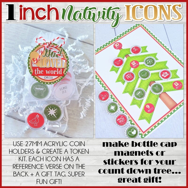 NATIVITY Ornament Set Nativity ICONS PRINTABLE Gift Tags | Etsy