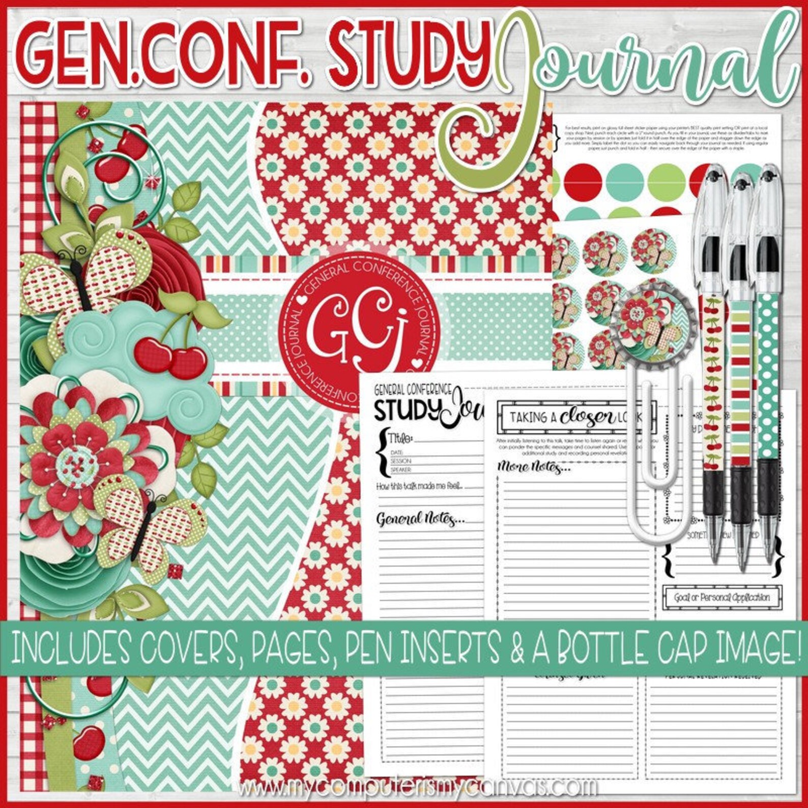 General Conference Journal PRINTABLE Notebook Study Journal | Etsy