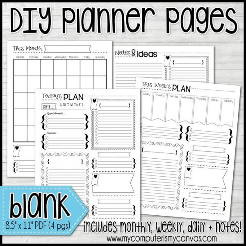 Do-it-yourself BLANK PLANNER Inserts, Regular Calendar, Weekly Planner, Day-to-day In direction of Do, Notes, Letter Dimensions, Blank Planner - Printable Instantaneous Down load photograph about Blank Planner identify Do-it-yourself BLANK PLANNER Inserts, Regular monthly Calendar, Weekly Planner, Day by day Towards Do, Notes, Letter Measurement, Blank Planner - Printable Prompt Down load