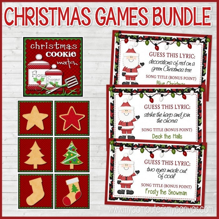 Christmas Games BUNDLE | Etsy