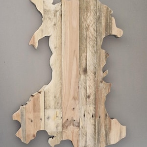 Reclaimed pallet wood wall art