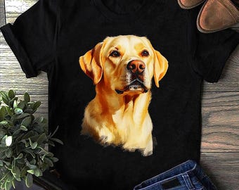 Labrador Retriever Dog Motif Pet Labrador Retriever T Shirt, Labrador Retriever, Labrador Gifts, Chocolate Lab