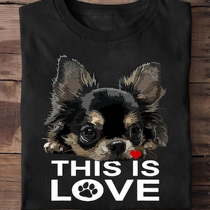 Raf The Artist Designs Chihuahua Hair Dog Black Small Unisexadults Dog Lovers Sh Chihuahua T Shirt,  Chihuahua Shirt, Chihuahua Tee