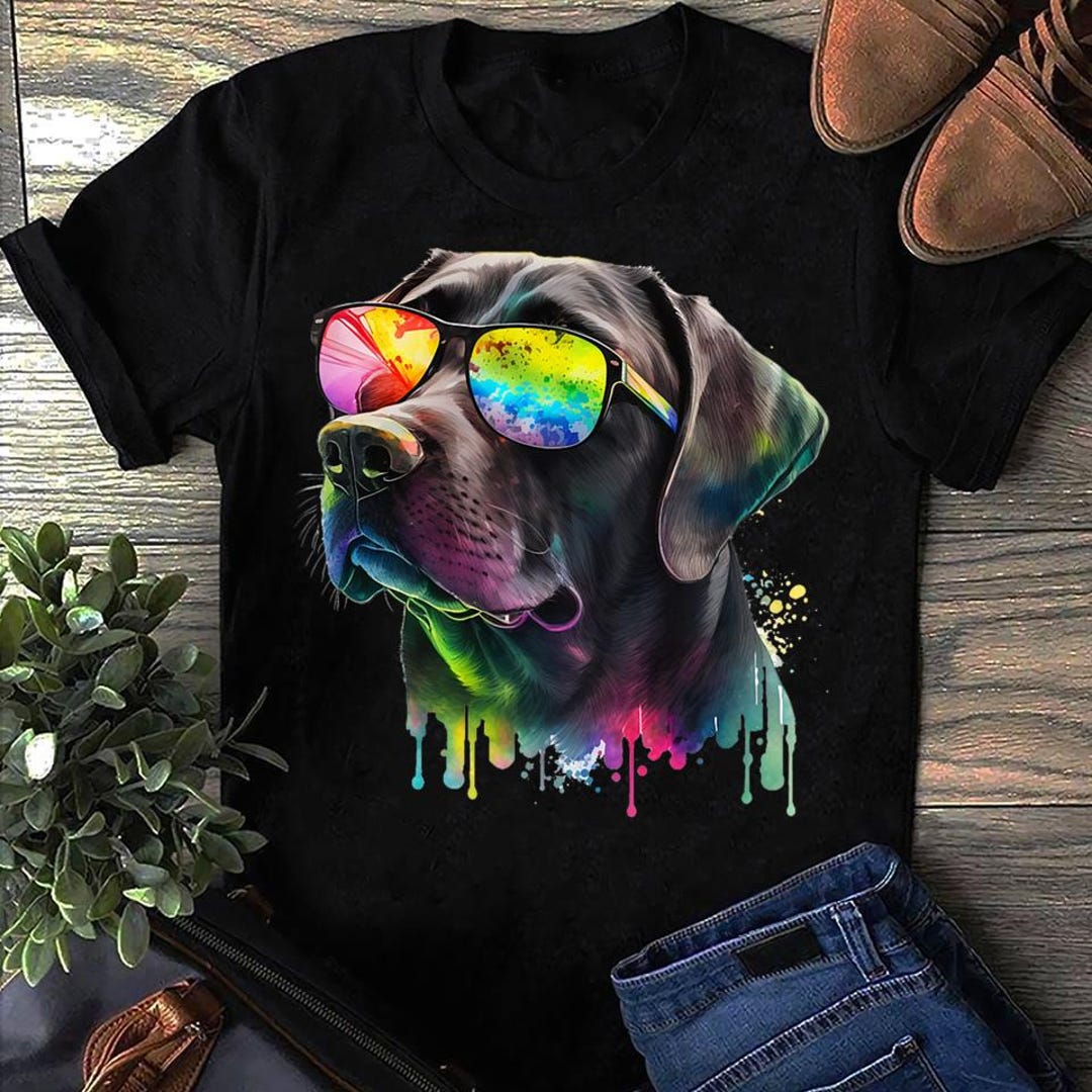 Cute Black Lab Black Labrador Retriever Dog Mom Animal Labrador T Shirt ...