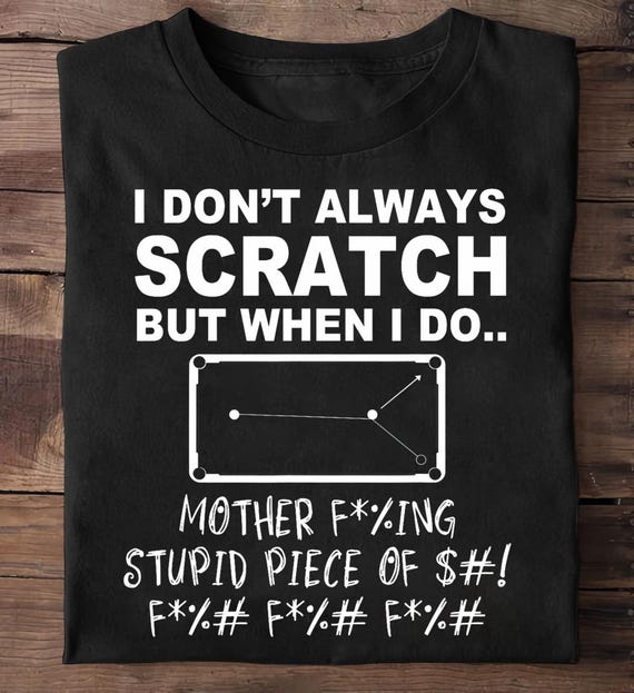 thumbnail image 2 of Sarcastic Billiard Snooker Cue Sports Pool Player T-Shirt | Zazzle 2 of 9