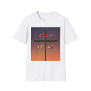 Faith-Inspired Unisex Softstyle T-Shirt, Inspirational Gift, Christian Apparel, Easter Celebration Wear, Casual Daily Tee