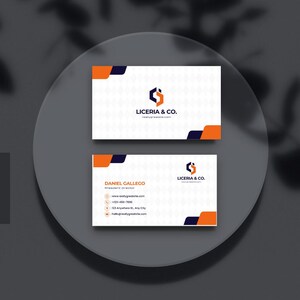 Illustrative Visitenkartenvorlagen - Anpassen & Drucken - Inspirierende Designs - Digitaler Download - Sauber/Stilvoll - für einfaches Geschäft